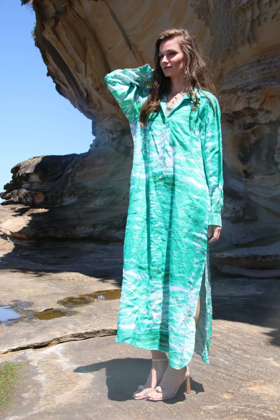 Paluma green long coat