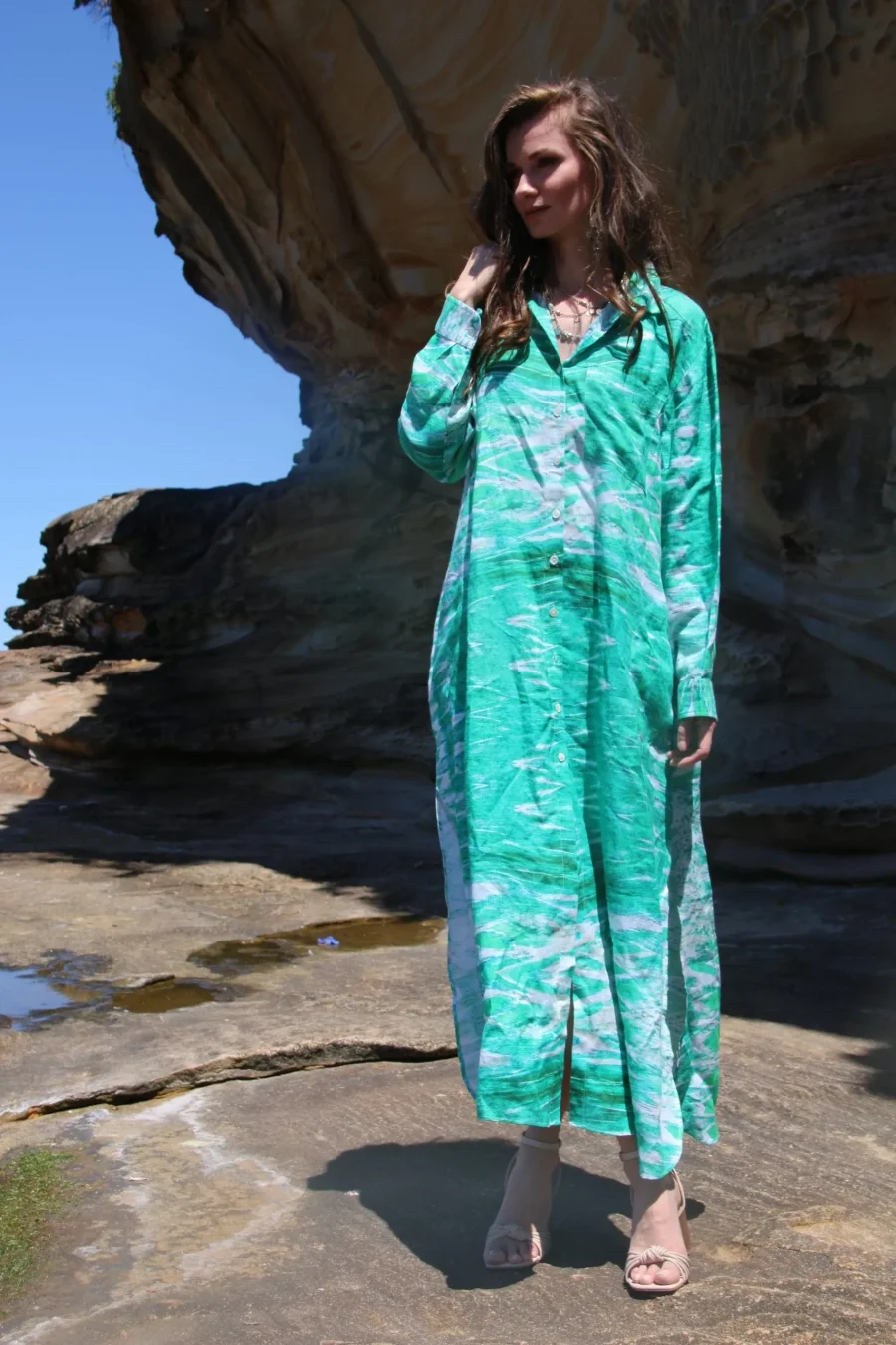 Paluma green long coat