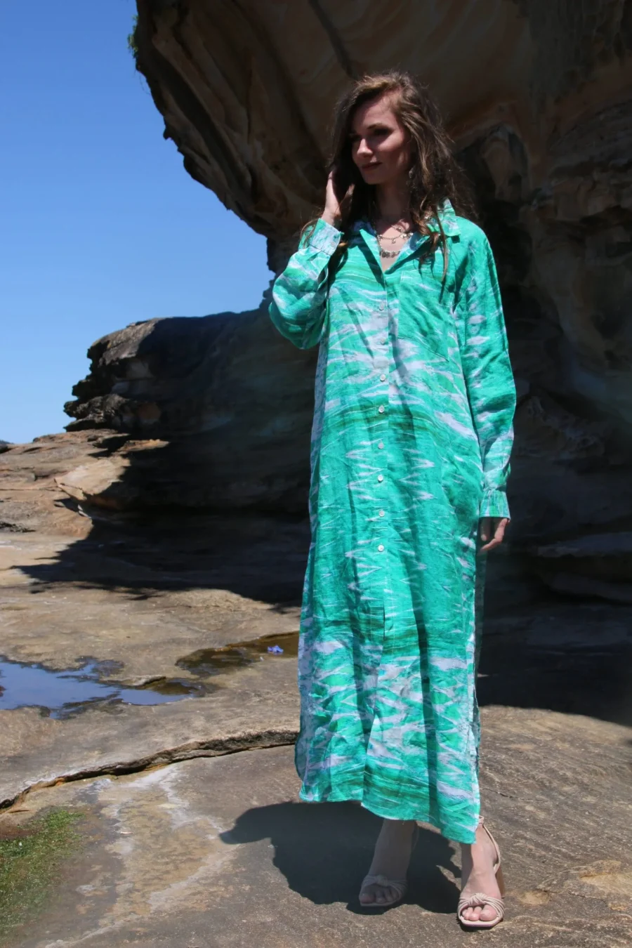 Paluma green long coat