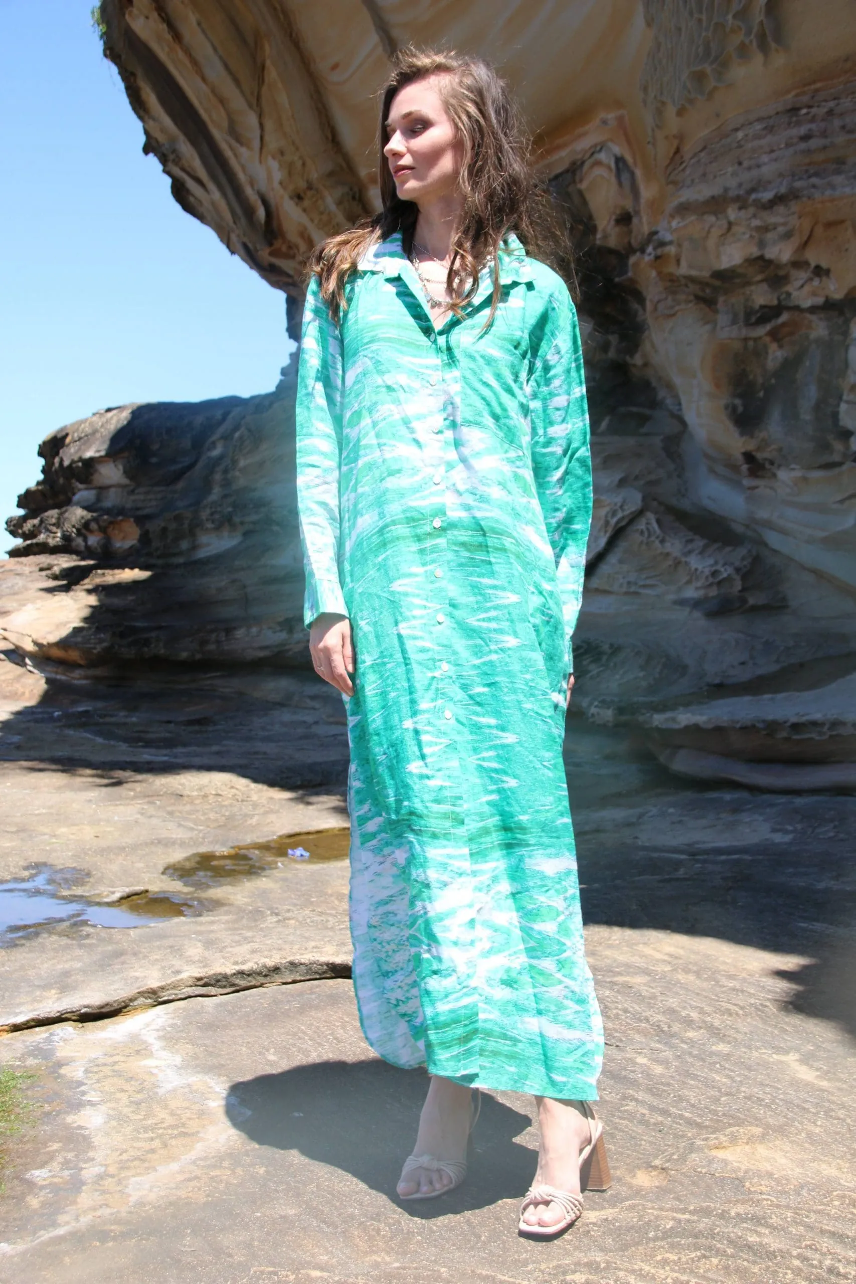 Paluma green long coat