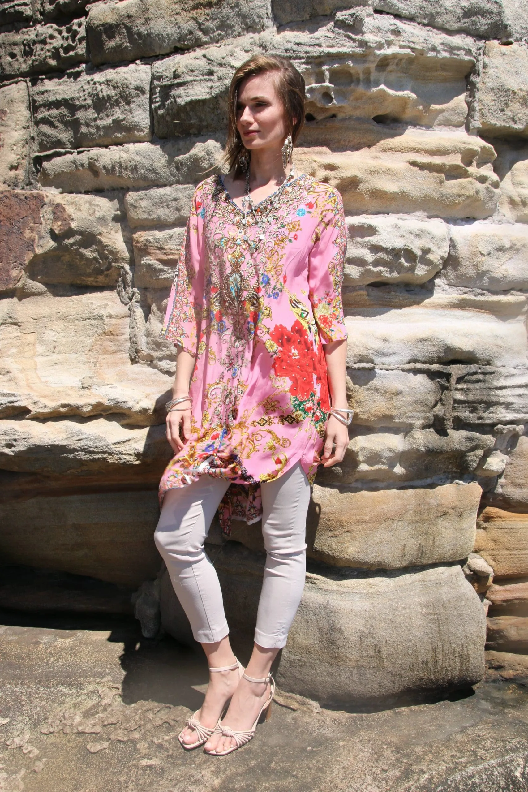 Raisin pink tunic dress