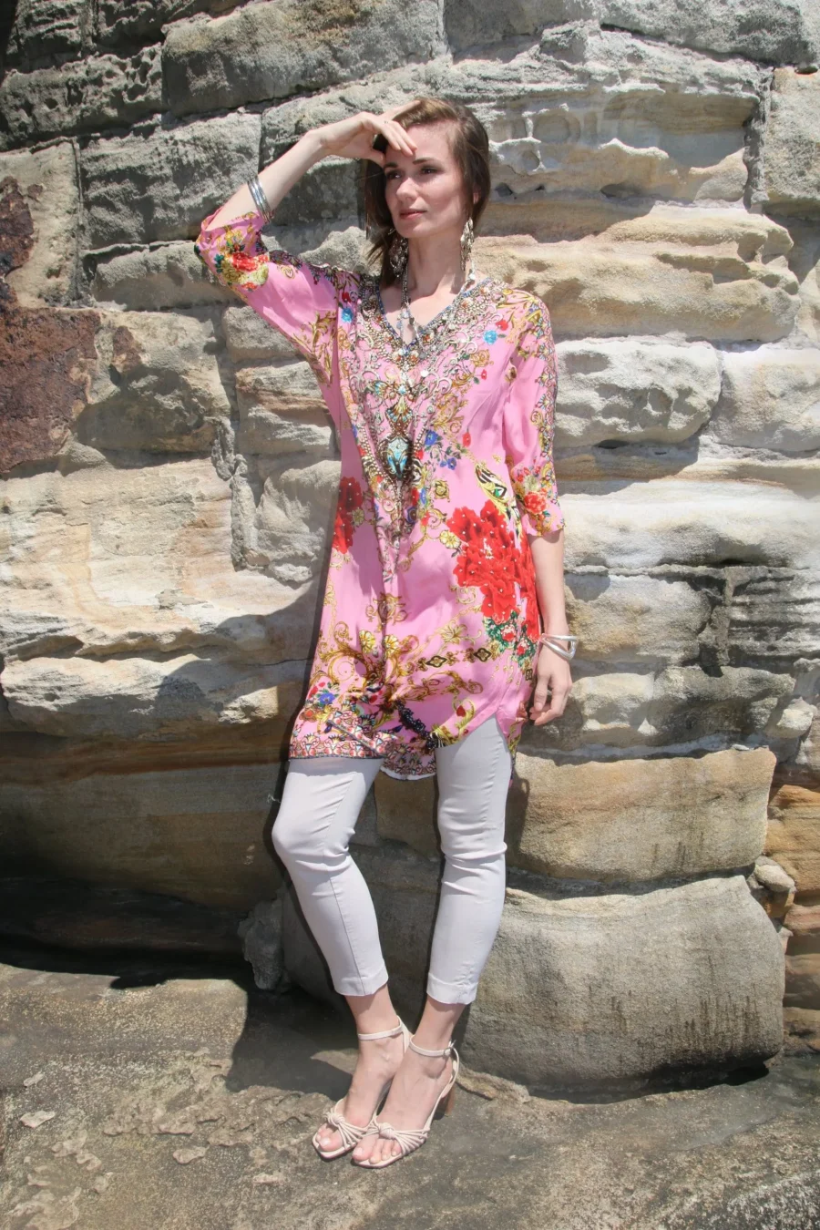 Raisin pink tunic dress