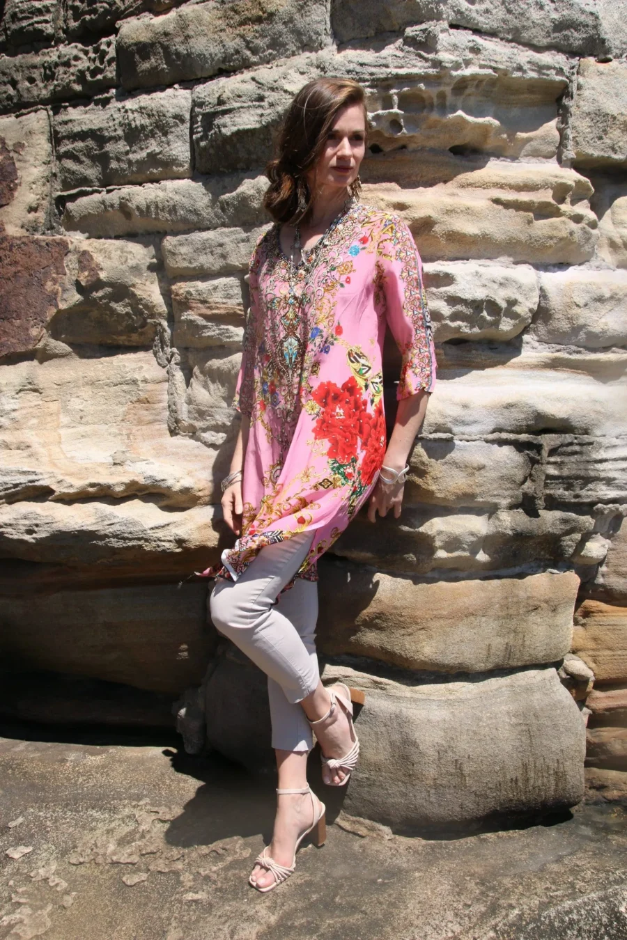 Raisin pink tunic dress