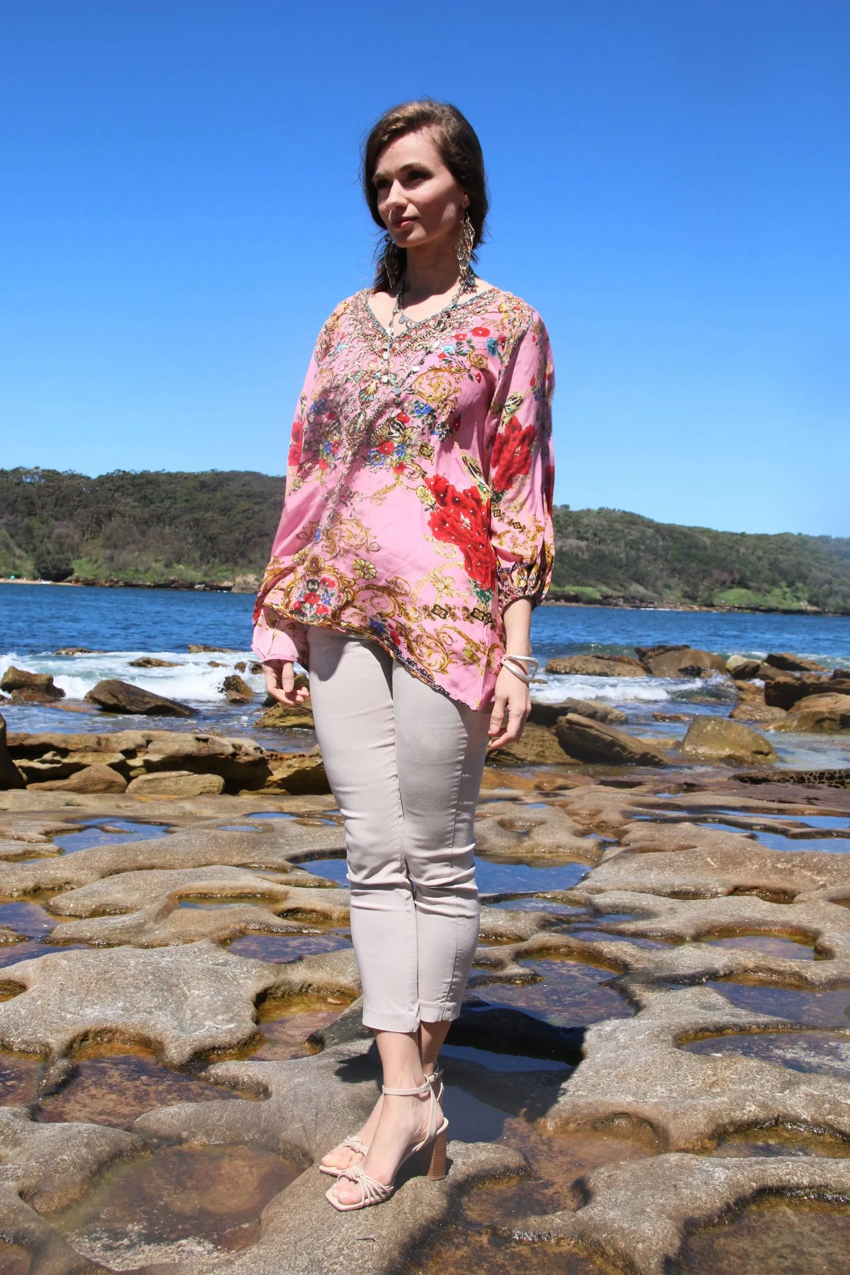 Raisin Pink gypsy Top